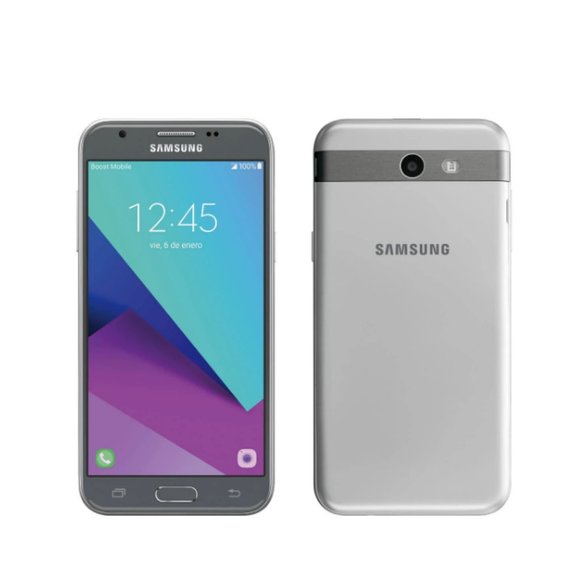 Samsung Galaxy J3 Emerge Silver 16GB Smart Phone (Boost Mobile) - Picture 1 of 5